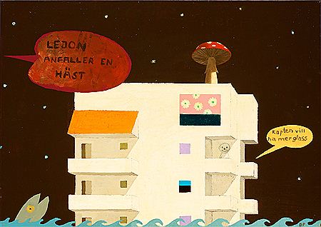 "Kapten vill ha mer glass" (The capten wants more ice cream) by Dan Perrin - Auction record, sale price, and art valuation. Compare with similar artists and explore comparable artworks.