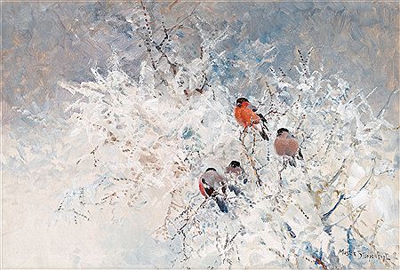 Bullfinches by Mosse Stoopendaal - Auction record, sale price, and art valuation. Compare with similar artists and explore comparable artworks.