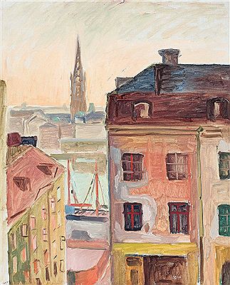 Sample artwork by Nisse Zetterberg (1910 - 1986), known for painting - View similar artists and auction records