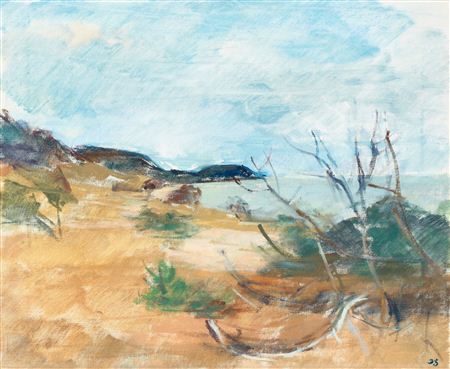 "Stranden om våren" (Beach in the spring)