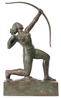 Diana with a bow