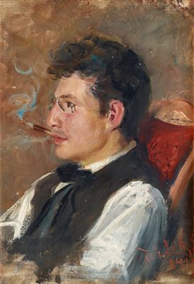Sample artwork by Robert Lundberg (1861 - 1903), known for painting - View similar artists and auction records