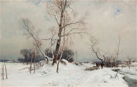 "Vinterlandskap" (Winter landscape) by Gustaf Rydberg - Auction record, sale price, and art valuation. Compare with similar artists and explore comparable artworks.