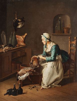 "En som plåckar fågel" (= One who picks off a bird)