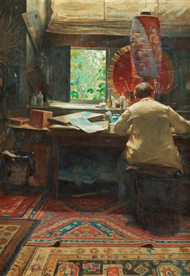 The artist's studio by Henrik Nordenberg - Auction record, sale price, and art valuation. Compare with similar artists and explore comparable artworks.