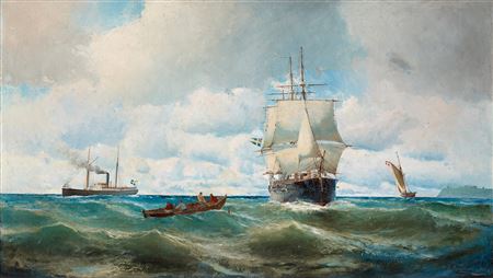 Naval scene from Öresund