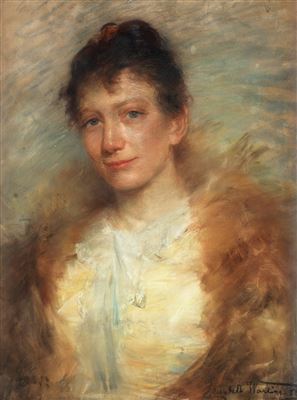 Portrait of the artist Eva Bonnier
