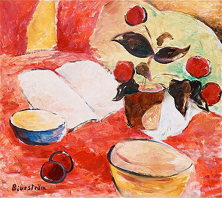 Still life with flower pot