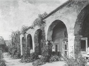 Sample artwork by James Arthur Merriam (1880 - 1951), known for desert landscape and mission paintings, commercial art - View similar artists and auction records