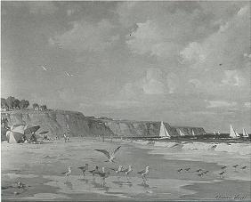 Sailboats along the Beach