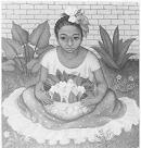 Mexican Child with Flowers
