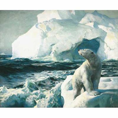 Sample artwork by Frederick Judd Waugh (1861 - 1940), known for seascape-surf, landscape and floral paintings - View similar artists and auction records