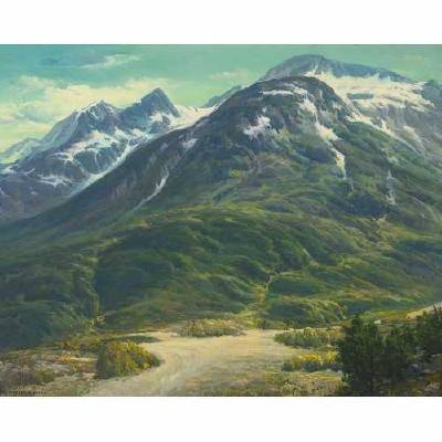 Area of Worthington Glacier, Alaska