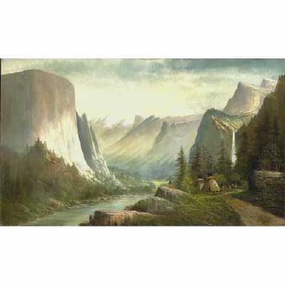 A Native American Village in the Yosemite Valley