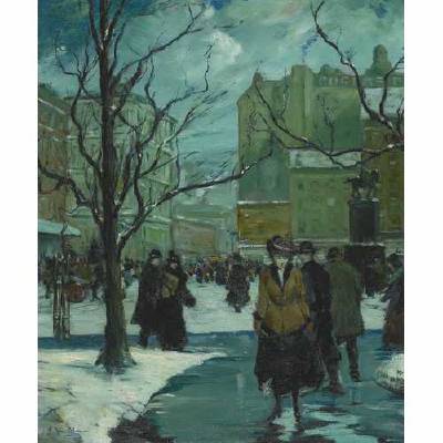 Union Square in Winter, New York