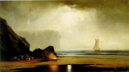 Smugglers Cove in Moonlight