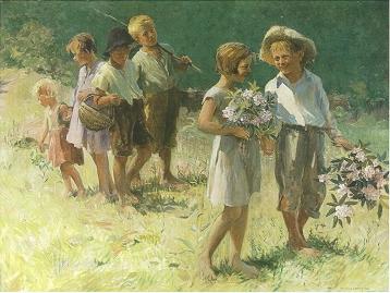 Children in a Field