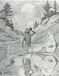 Indian in a Canoe
