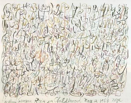 Sample artwork by William Saroyan (1908 - 1981), known for mod whimsy - View similar artists and auction records
