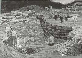 Bathers on the Rocks