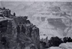 Panoramic View of the Grand Canyon, Veiled Grandness