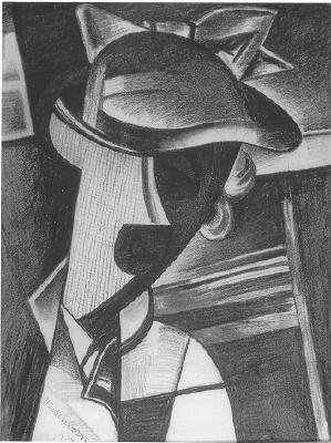 Cubist Woman with Hat