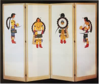 An Indian Motif Screen, 1936 by Dorr Hodgson Bothwell - Auction record, sale price, and art valuation. Compare with similar artists and explore comparable artworks.