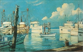 Monterey Harbor, 1951 by Irving Sinclair - Auction record, sale price, and art valuation. Compare with similar artists and explore comparable artworks.