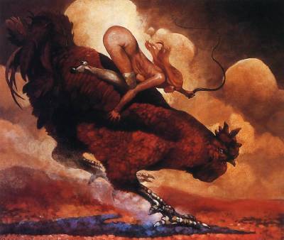 Sample artwork by Brad Holland (Born 1944), known for magazine and newspaper illustration, painting - View similar artists and auction records