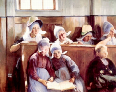 Dans l'Eglise a Volendam