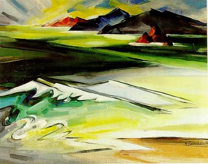 Seascape with Mountains by Karl Herman Baumann - Auction record, sale price, and art valuation. Compare with similar artists and explore comparable artworks.
