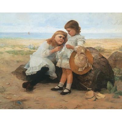 Little Girls at the Seashore, Pont-Aven