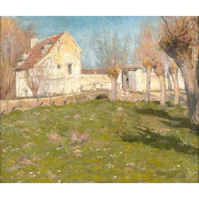 Sample artwork by Ernest Clifford Peixotto (1869 - 1940), known for easel and mural painting-portrait, landscape, garden scene, illustration - View similar artists and auction records