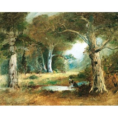 A Woman Washing at a Pond by Jules R Mersfelder - Auction record, sale price, and art valuation. Compare with similar artists and explore comparable artworks.