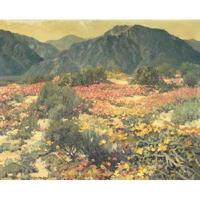 Gray Dunes and Desert Verbena