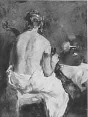 Study of Female Nude with Cello