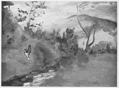 Landscape with Duck in Flight