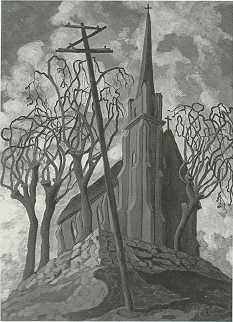 Mother Lode Church by Marion Randall Parsons - Auction record, sale price, and art valuation. Compare with similar artists and explore comparable artworks.