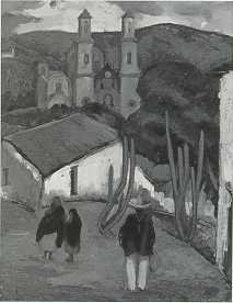Mexican Village Scene