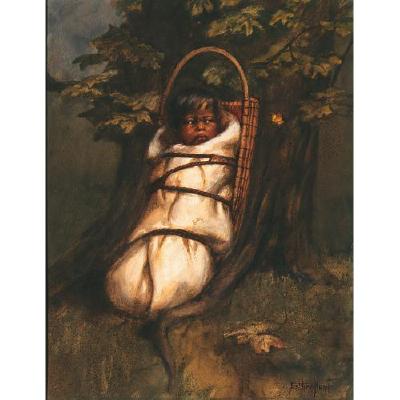 A Portrait of an American Indian Child