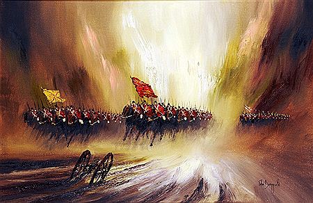 Contemporary depiction of the `Charge of the Light Brigade`