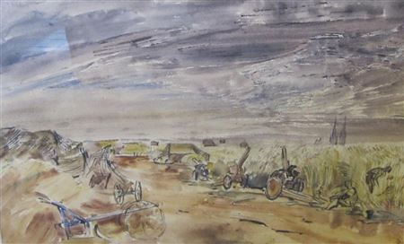 Captured Guns at La Delivrande, 1944