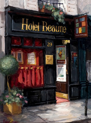 Sample artwork by George Botich (Born 1937), known for paris storefront scenes - View similar artists and auction records