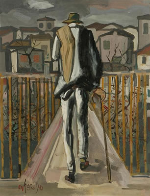 Uomo al ponte