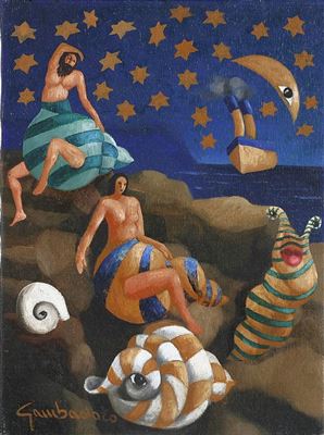 Scogliera di notte. by Antonino Gambadoro - Auction record, sale price, and art valuation. Compare with similar artists and explore comparable artworks.