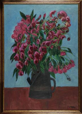 Vaso di oleandri by Franco Ferraro - Auction record, sale price, and art valuation. Compare with similar artists and explore comparable artworks.