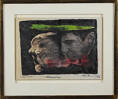 Hollywood Kiss. After Andy Warhol. 1977