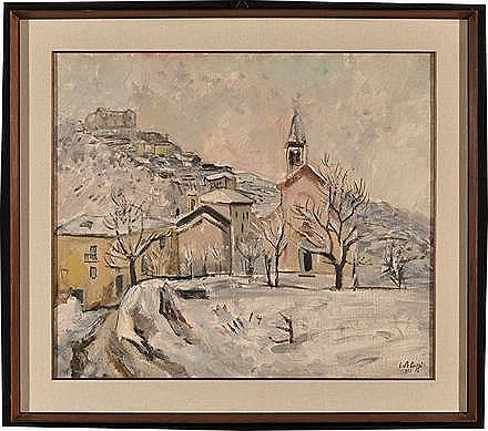 Veduta con la neve