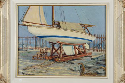 Cantiere by Berto Ferrari - Auction record, sale price, and art valuation. Compare with similar artists and explore comparable artworks.