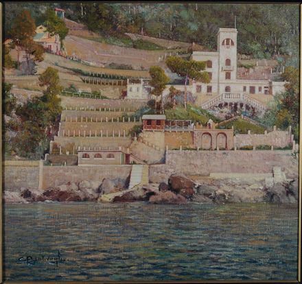 Sample artwork by Cesare Bentivoglio (1868 - 1952), known for landscape, marine, figure and portrait painting - View similar artists and auction records